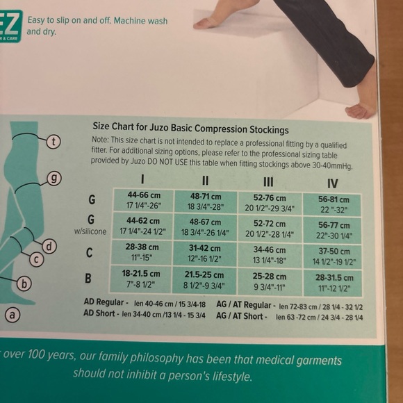 Juzo Basic Black Compression Stockings - Picture 4 of 7